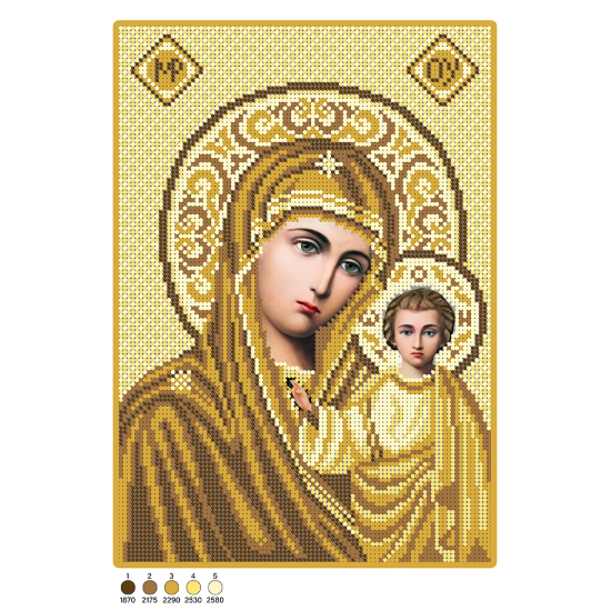 Maica Domnului din Kazan gold