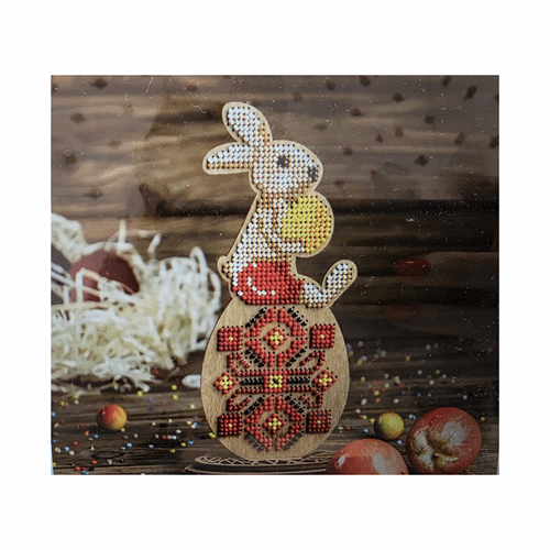 Iepuras de Paste - ornament de lemn