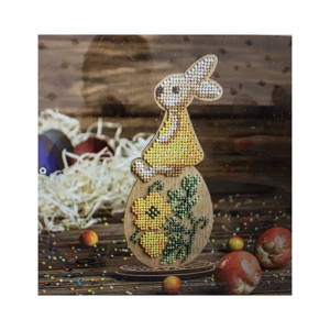 Iepuras de Paste - ornament de lemn