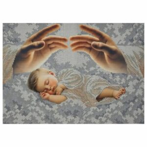 SCHEMA PENTRU BRODERIE CU MĂRGELE PRECIOSA „Bebe sub protecție”