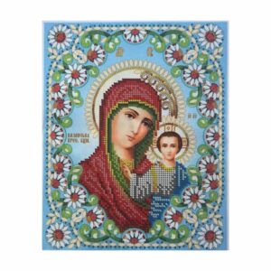 SCHEMA PENTRU BRODERIE CU MĂRGELE PRECIOSA „Maica Domnului” (margele mari)