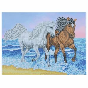 SCHEMA PENTRU BRODERIE CU MĂRGELE PRECIOSA „Caii”