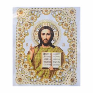 SCHEMA PENTRU BRODERIE CU MĂRGELE PRECIOSA „Isus” (margele mari)