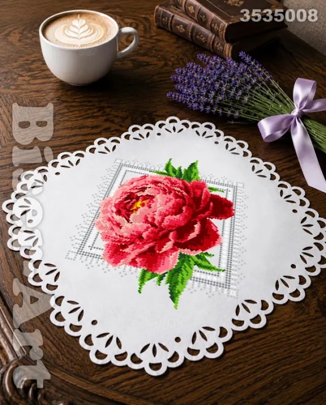 SCHEMA PENTRU BRODERIE CU MĂRGELE PRECIOSA „Șerveţel”