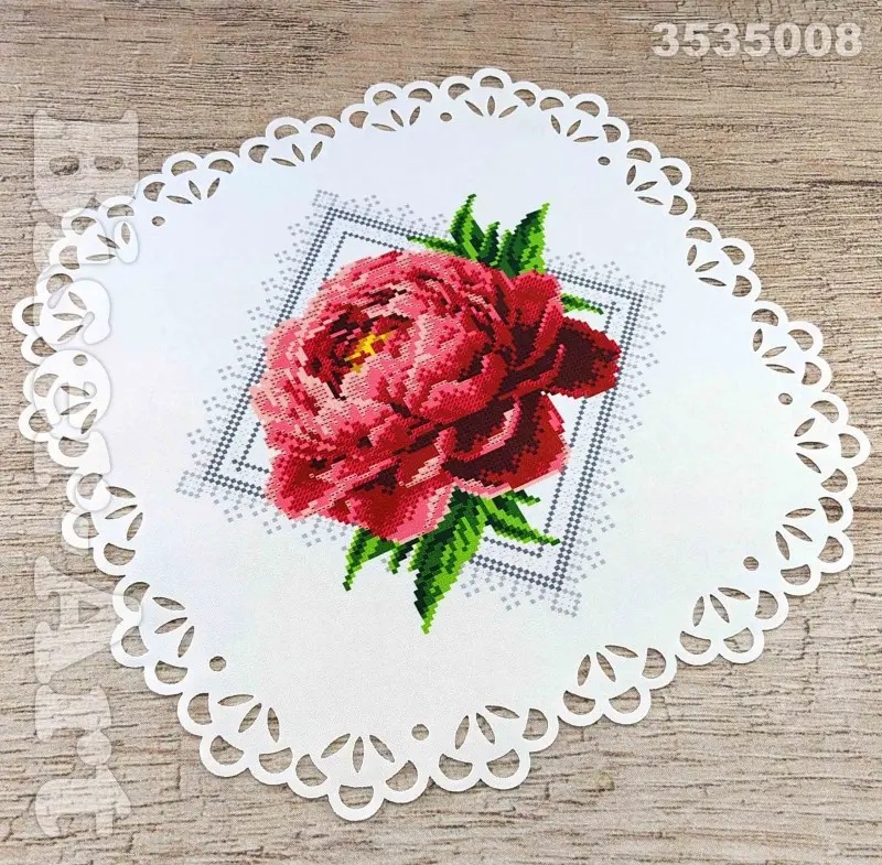 SCHEMA PENTRU BRODERIE CU MĂRGELE PRECIOSA „Șerveţel” - imagine 3
