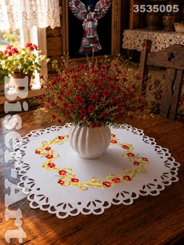 SCHEMA PENTRU BRODERIE CU MĂRGELE PRECIOSA „Șerveţel”