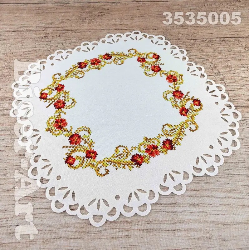 SCHEMA PENTRU BRODERIE CU MĂRGELE PRECIOSA „Șerveţel” - imagine 3