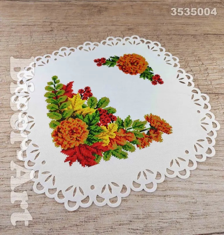 SCHEMA PENTRU BRODERIE CU MĂRGELE PRECIOSA „Șerveţel” - imagine 3