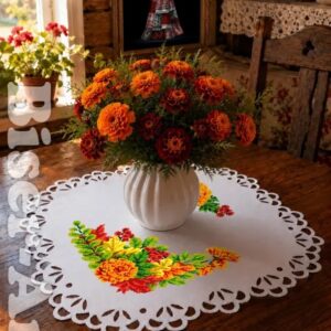 SCHEMA PENTRU BRODERIE CU MĂRGELE PRECIOSA „Șerveţel”
