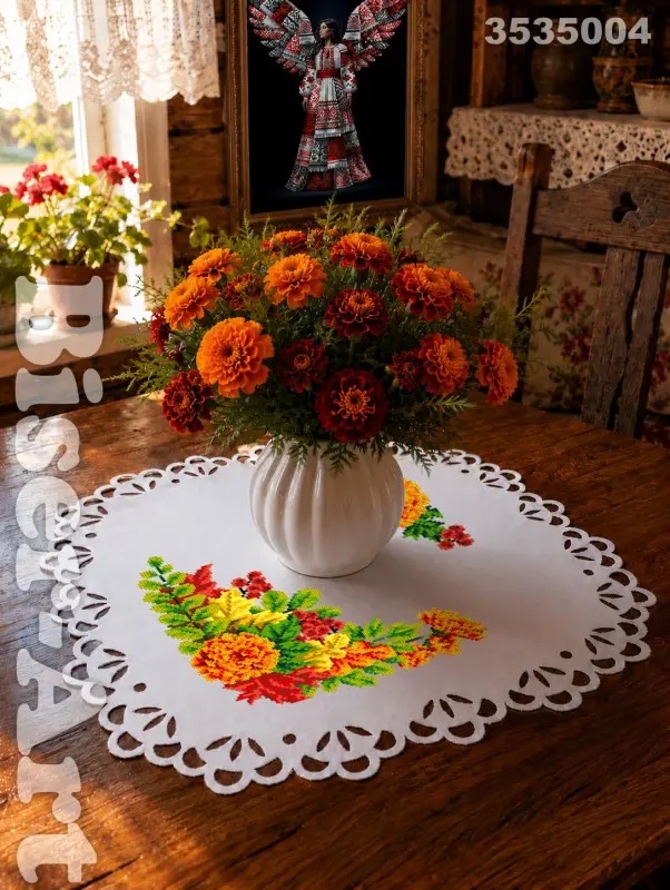 SCHEMA PENTRU BRODERIE CU MĂRGELE PRECIOSA „Șerveţel”