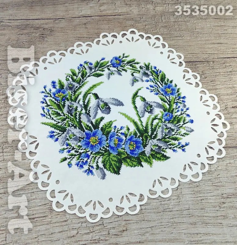 SCHEMA PENTRU BRODERIE CU MĂRGELE PRECIOSA „Șerveţel” - imagine 3