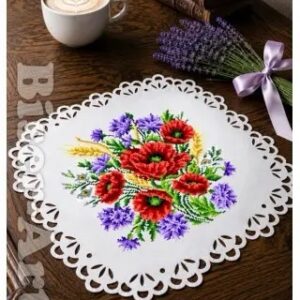 SCHEMA PENTRU BRODERIE CU MĂRGELE PRECIOSA „Șerveţel”