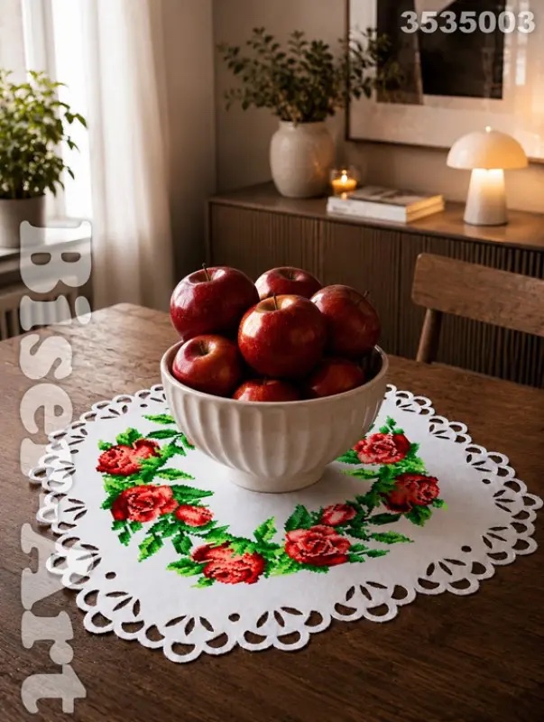 SCHEMA PENTRU BRODERIE CU MĂRGELE PRECIOSA „Șerveţel” - imagine 2