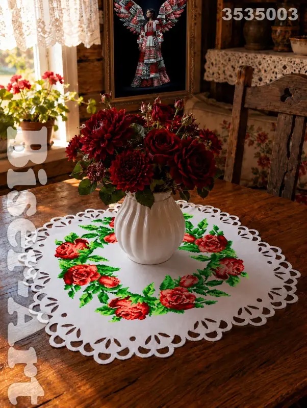 SCHEMA PENTRU BRODERIE CU MĂRGELE PRECIOSA „Șerveţel”