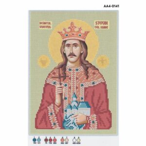 SCHEMA PENTRU BRODERIE CU MĂRGELE PRECIOSA „Ștefan cel Mare”