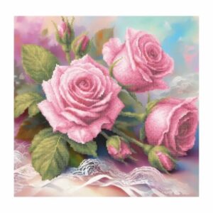 SCHEMA PENTRU BRODERIE CU MĂRGELE PRECIOSA „Trandafirii roze”
