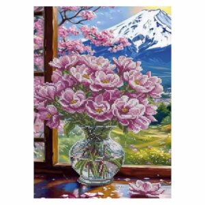 SCHEMA PENTRU BRODERIE CU MĂRGELE PRECIOSA „Fujiyama Flowers” A4