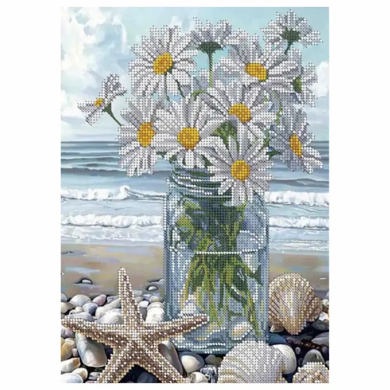 SCHEMA PENTRU BRODERIE CU MĂRGELE PRECIOSA „Romanite şi marea”