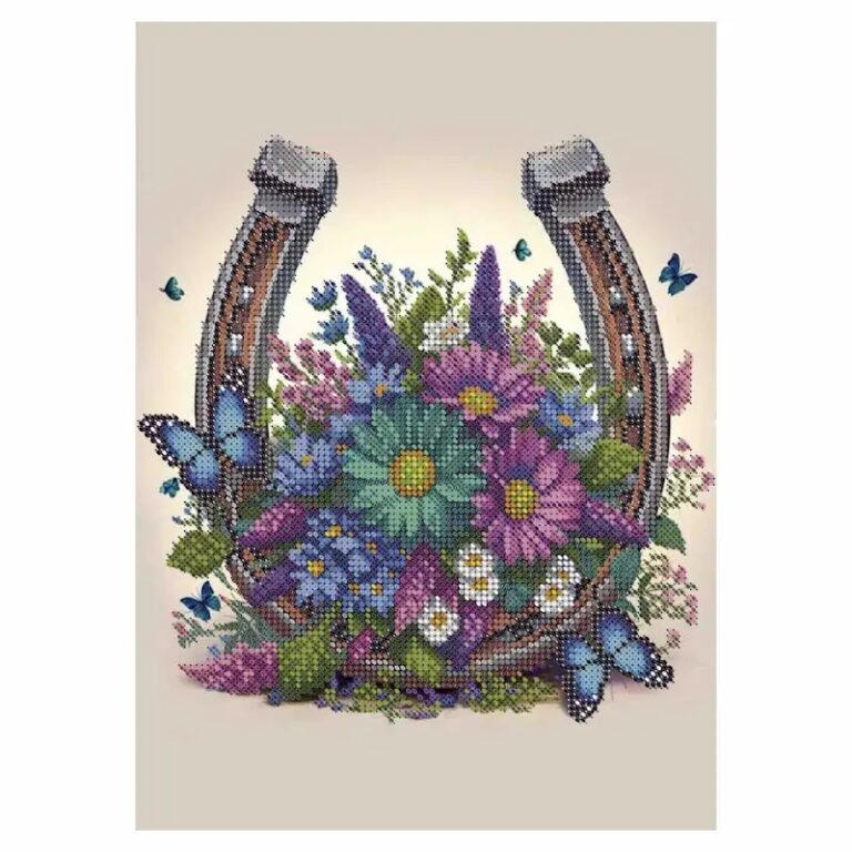 SCHEMA PENTRU BRODERIE CU MĂRGELE PRECIOSA „Potcoava fericirii ”